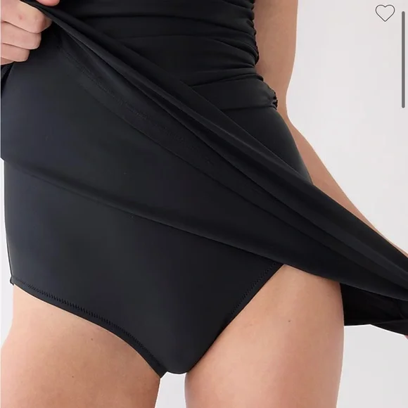 Jcrew Ruched one-shoulder swim dress, black 0 - Picture 4 of 8
